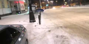 Неудачный любительский дрифт в Екатеринбурге на снегу